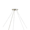 Currey & Company 9000-0059 Ringmaster 10 Light Chandelier in Contemporary Silver Leaf 3