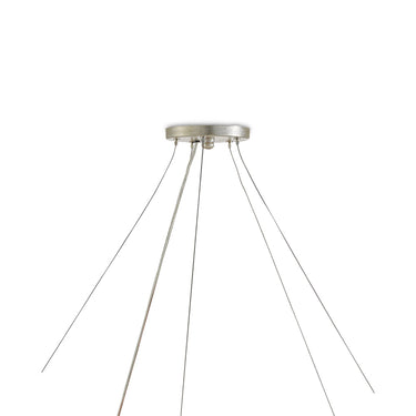 Currey & Company 9000-0059 Ringmaster 10 Light Chandelier in Contemporary Silver Leaf 3
