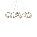 Currey & Company 9000-0059 Ringmaster 10 Light Chandelier in Contemporary Silver Leaf 1