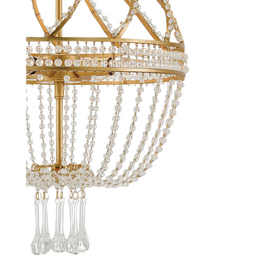 Currey & Company 9000-0061 Ingenue Gold Chandelier in Antique Gold Leaf 2
