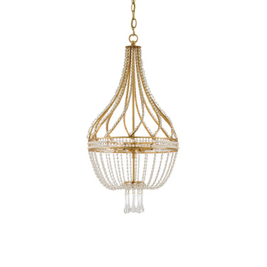 Currey & Company 9000-0061 Ingenue Gold Chandelier in Antique Gold Leaf 1