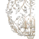 Currey & Company 9000-0076 Crystal Bud Silver Orb Chandelier in Silver Granello 2