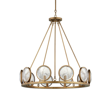 Currey & Company 9000-0119 MarjieScope 10 Light Chandelier in Antique Brass 4