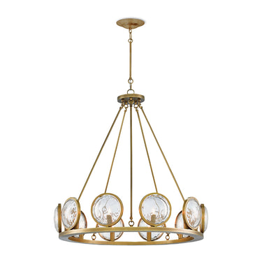 Currey & Company 9000-0119 MarjieScope 10 Light Chandelier in Antique Brass 5