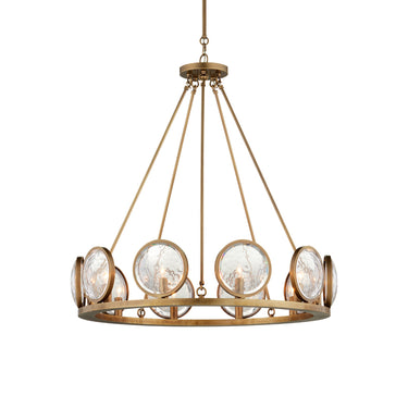 Currey & Company 9000-0119 MarjieScope 10 Light Chandelier in Antique Brass 1