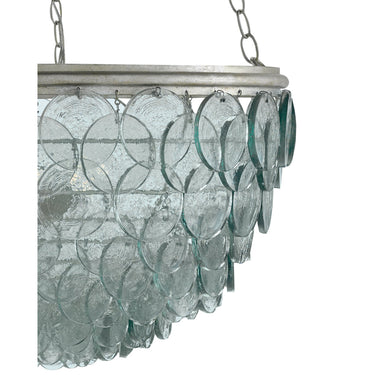 Currey & Company 9000-0140 Quorum Small 8 Light Chandelier in Silver Leaf 2