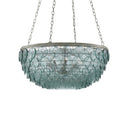 Currey & Company 9000-0140 Quorum Small 8 Light Chandelier in Silver Leaf 3