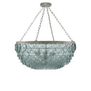 Currey & Company 9000-0140 Quorum Small 8 Light Chandelier in Silver Leaf 4