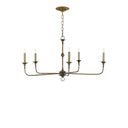 Currey & Company 9000-0143 Nottaway Bronze Small Chandelier in Pyrite Bronze 3