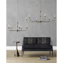 Currey & Company 9000-0143 Nottaway Bronze Small Chandelier in Pyrite Bronze 6