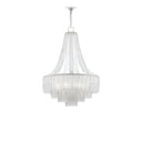 Currey & Company 9000-0159 Vintner 7 Light Chandelier in Contemporary Silver Leaf/Opaque White 3