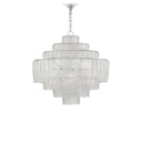 Currey & Company 9000-0160 Sommelier 8 Light Chandelier in Contemporary Silver Leaf/Opaque White 3