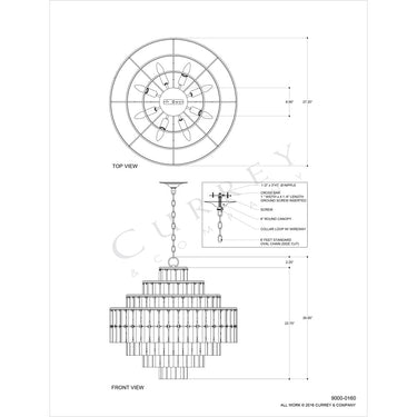 Currey & Company 9000-0160 Sommelier 8 Light Chandelier in Contemporary Silver Leaf/Opaque White 4