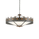 Currey & Company 9000-0181 Berkeley 6 Light Chandelier in Antique Gold/Moss Gray 3