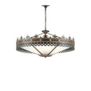 Currey & Company 9000-0181 Berkeley 6 Light Chandelier in Antique Gold/Moss Gray 4