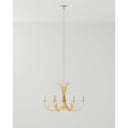 Currey & Company 9000-0186 Bette 6 Light Chandelier in Grecian Gold Leaf 9