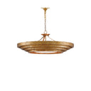 Currey & Company 9000-0187 Belle 3 Light Chandelier in Gold Leaf 4