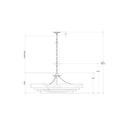 Currey & Company 9000-0187 Belle 3 Light Chandelier in Gold Leaf 5