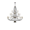 Currey & Company 9000-0213 Folgate Grande 28 Light Chandelier in French Black/Gold Leaf 3