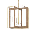 Currey & Company 9000-0217 Purebred Large 4 Light Lantern in Contemporary Gold Leaf/Natural 4