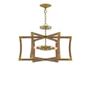 Currey & Company 9000-0221 Bastian Small 6 Light Lantern in Chestnut/Brass 3