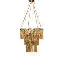 Currey & Company 9000-0247 Mantra 7 Light Chandelier in Gold Leaf 4