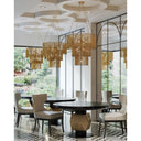 Currey & Company 9000-0247 Mantra 7 Light Chandelier in Gold Leaf 5