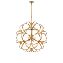 Currey & Company 9000-0259 Sappho Orb 9 Light Chandelier in New Gold Leaf 4