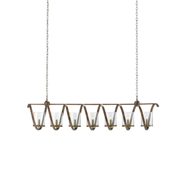 Currey & Company 9000-0263 Maximus Grande 7 Light Chandelier in Pyrite Bronze 3