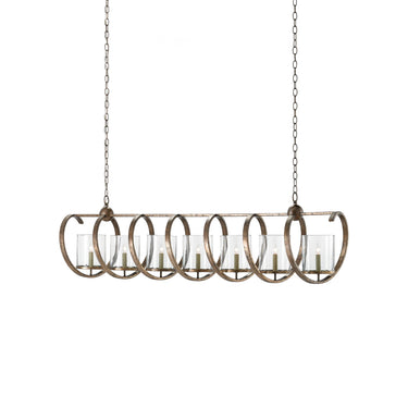 Currey & Company 9000-0263 Maximus Grande 7 Light Chandelier in Pyrite Bronze 4