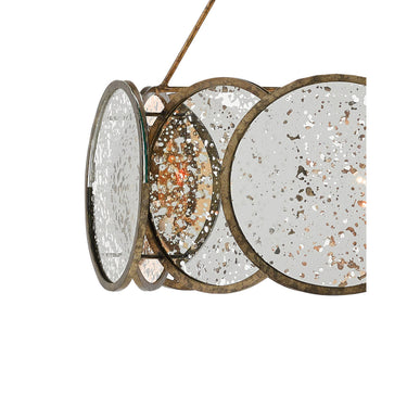 Currey & Company 9000-0277 Oliveri 6 Light Chandelier in Pyrite Bronze/Raj Mirror 2