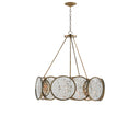 Currey & Company 9000-0277 Oliveri 6 Light Chandelier in Pyrite Bronze/Raj Mirror 4
