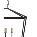 Currey & Company 9000-0289 Denison Rectangular 6 Light Lantern in Mole Black 2