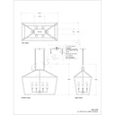 Currey & Company 9000-0289 Denison Rectangular 6 Light Lantern in Mole Black 3