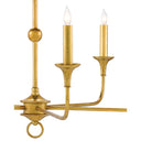 Currey & Company 9000-03-C Nottaway 6 Light Chandelier in Contemporary Gold Leaf 7