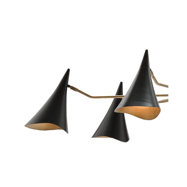 Currey & Company 9000-0311 Library 6 Light Chandelier in Oil Rubbed Bronze/Antique Brass 2