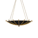 Currey & Company 9000-0319 Fontaine 6 Light Chandelier in Antique Gold Leaf/Contemporary Gold Leaf/Satin Black 4