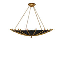 Currey & Company 9000-0319 Fontaine 6 Light Chandelier in Antique Gold Leaf/Contemporary Gold Leaf/Satin Black 5