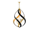 Currey & Company 9000-0321 Trephine 4 Light Chandelier in Contemporary Gold Leaf/Satin Black 4