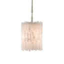 Currey & Company 9000-0344 Moonstone Pendant in Natural/Chinois Silver Leaf 1