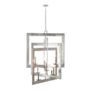 Currey & Company 9000-0352 Middleton Grand 8 Light Chandelier in Contemporary Silver Leaf 3