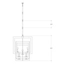 Currey & Company 9000-0352 Middleton Grand 8 Light Chandelier in Contemporary Silver Leaf 4