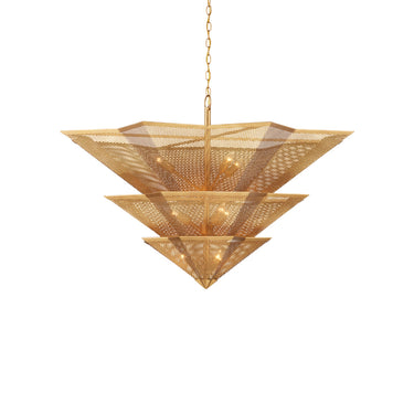 Currey & Company 9000-0359 Hanway 9 Light Chandelier in Antique Gold Leaf 4
