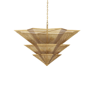 Currey & Company 9000-0359 Hanway 9 Light Chandelier in Antique Gold Leaf 6