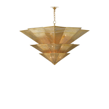 Currey & Company 9000-0359 Hanway 9 Light Chandelier in Antique Gold Leaf 7