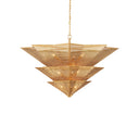 Currey & Company 9000-0359 Hanway 9 Light Chandelier in Antique Gold Leaf 1