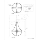 Currey & Company 9000-0385 Ibiza 4 Light Chandelier in Natural/Dark Contemporary Gold Leaf 7