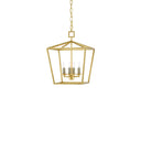 Currey & Company 9000-04-C Denison 4 Light Lantern in Contemporary Gold Leaf 10