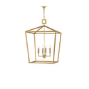 Currey & Company 9000-04-C Denison 4 Light Lantern in Contemporary Gold Leaf 3