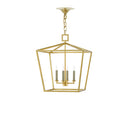 Currey & Company 9000-04-C Denison 4 Light Lantern in Contemporary Gold Leaf 7